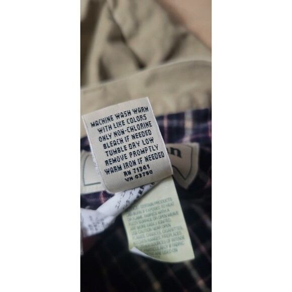 LL Bean Lined Flannel Pants Size 40x29 Men's Natural Fit Heavyweight Warm - Picture 7 of 11